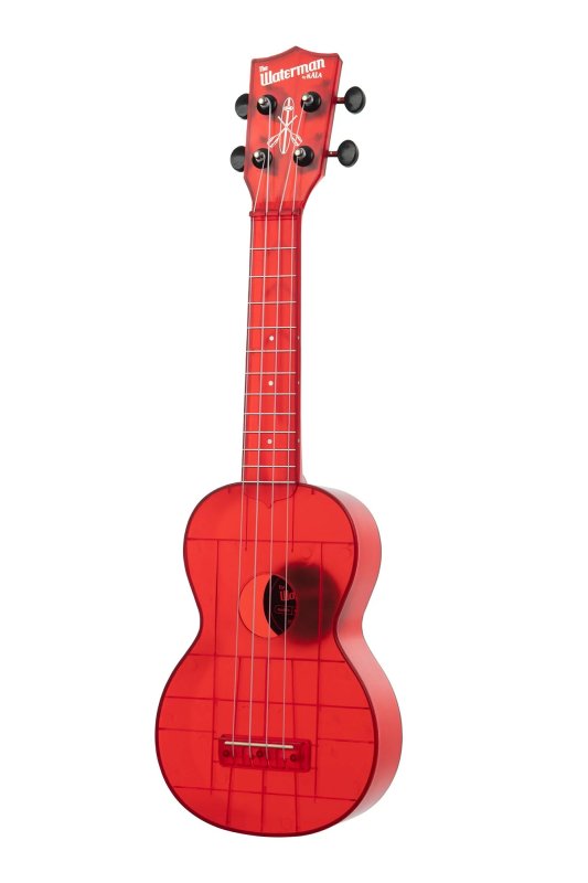 KALA - Soprano Waterman Ukulele, Maritime Red Transparent