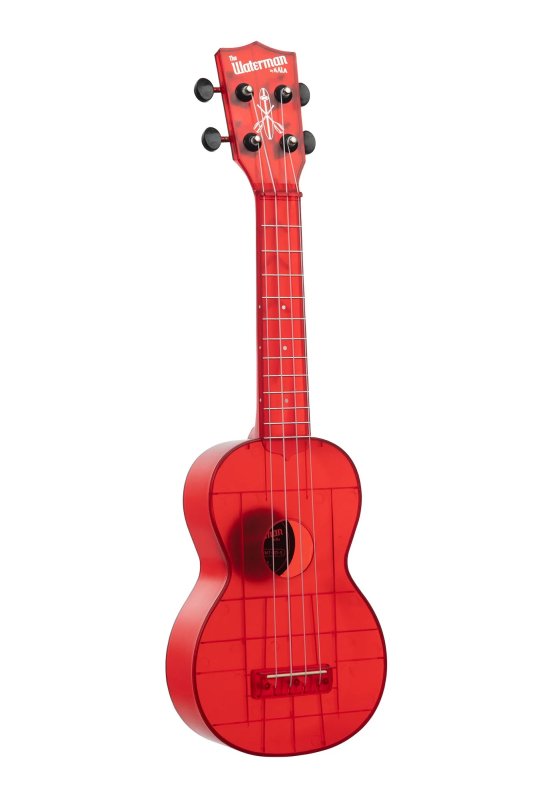 KALA - Soprano Waterman Ukulele, Maritime Red Transparent