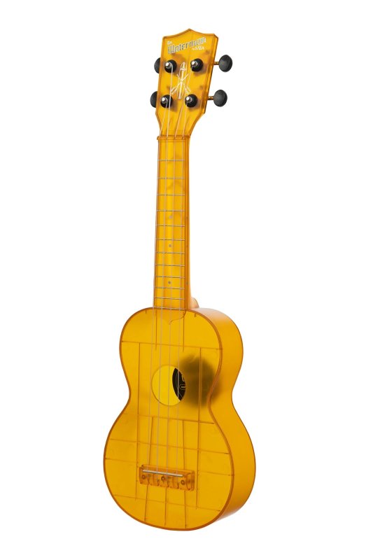 KALA - Soprano Waterman Ukulele, Amber Yellow Transparent