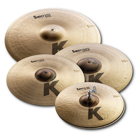 Zildjian - K Sweet Cymbal Pack (15” Hats, 17” & 19” Crashes, 21” Ride)