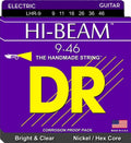 DR Handmade Strings - Hi-Beam Lite Electric Guitar Strings, Light to Medium (9-46)