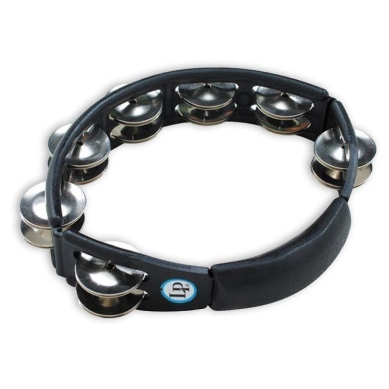 Latin Percussion - Cyclops, Steel Jingles, Black, Hand Held Tambourine