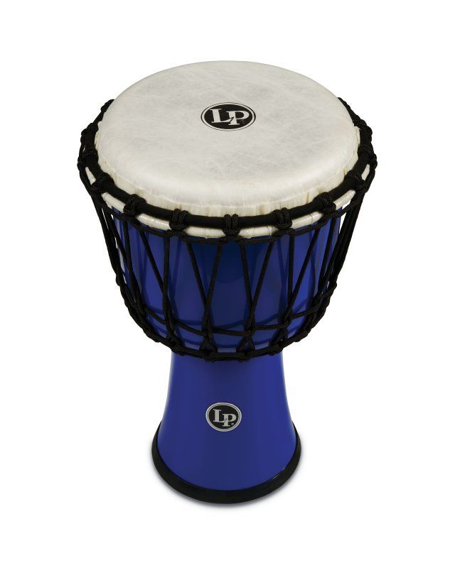Latin Percussion - World 7" Rope Circle Djembe, Blue