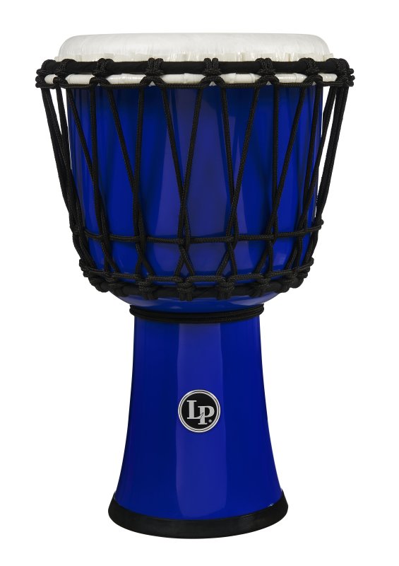 Latin Percussion - World 7" Rope Circle Djembe, Blue