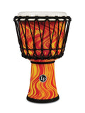 Latin Percussion - World 7" Rope Circle Djembe, Orange Marble