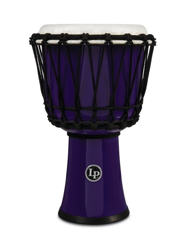 Latin Percussion - World 7" Rope Circle Djembe, Purple