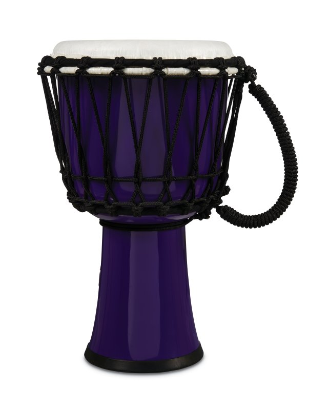 Latin Percussion - World 7" Rope Circle Djembe, Purple