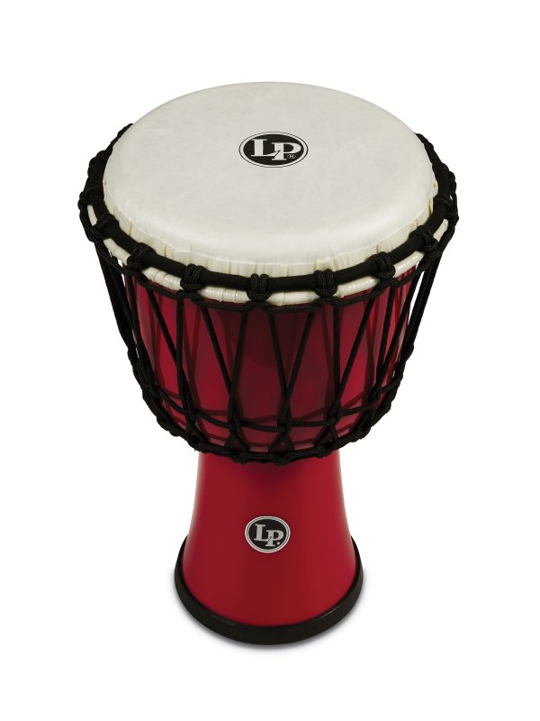 Latin Percussion - World 7" Rope Circle Djembe, Red