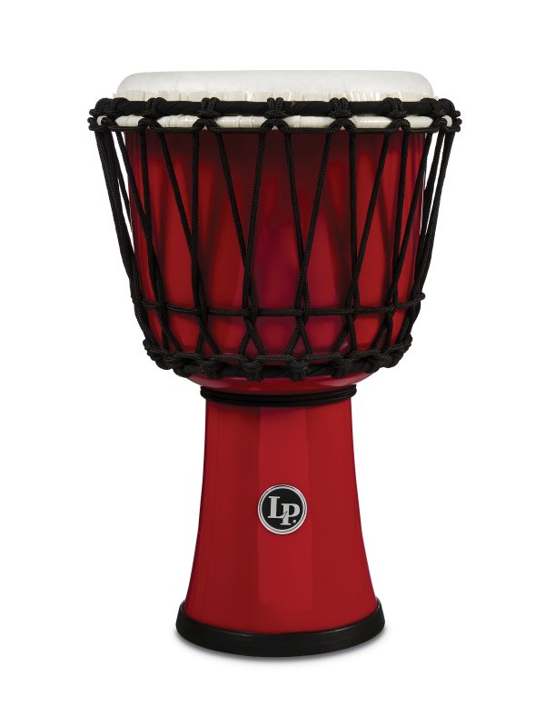 Latin Percussion - World 7" Rope Circle Djembe, Red