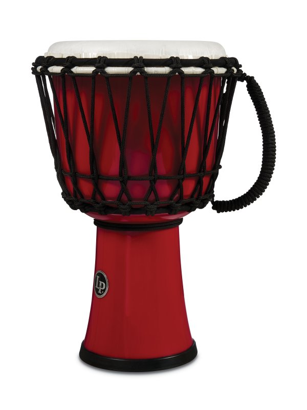 Latin Percussion - World 7" Rope Circle Djembe, Red
