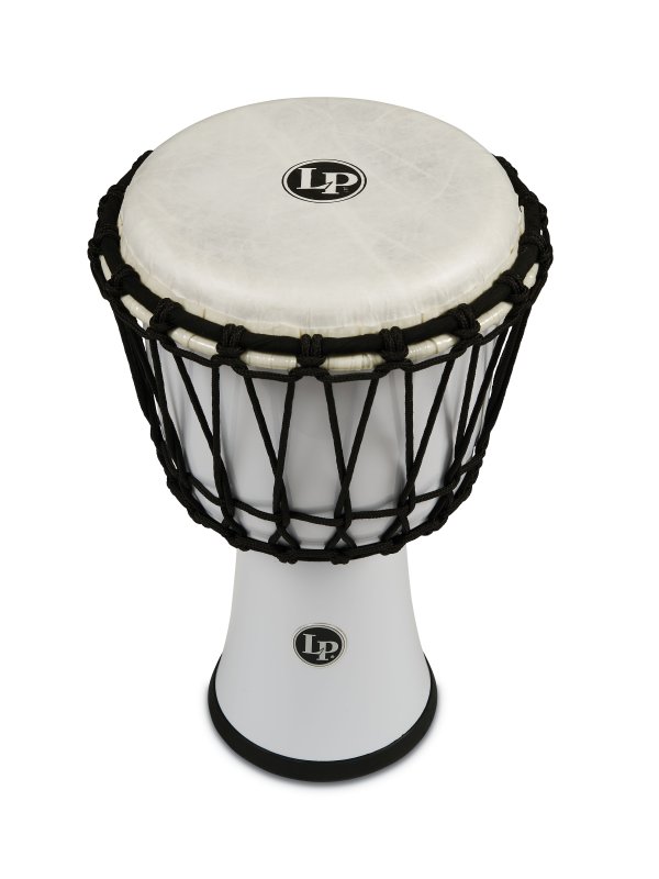 Latin Percussion - World 7" Rope Circle Djembe, White