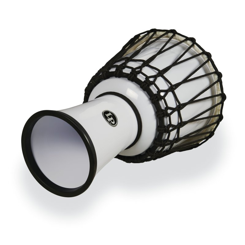Latin Percussion - World 7" Rope Circle Djembe, White
