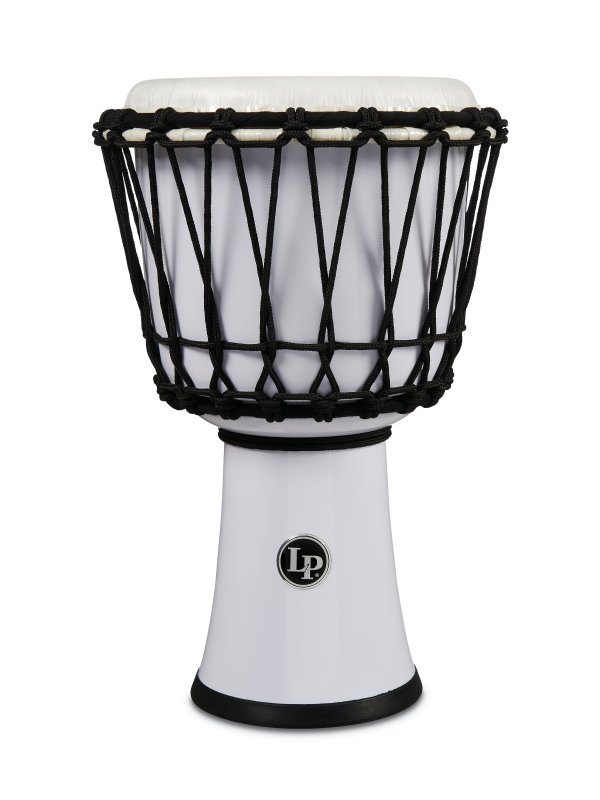 Latin Percussion - World 7" Rope Circle Djembe, White