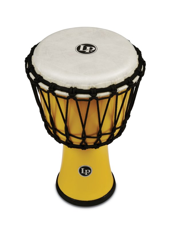 Latin Percussion - World 7" Rope Circle Djembe, Yellow