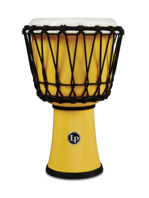 Latin Percussion - World 7" Rope Circle Djembe, Yellow