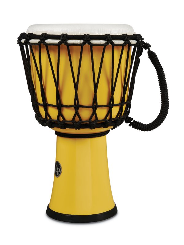 Latin Percussion - World 7" Rope Circle Djembe, Yellow