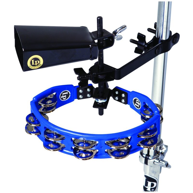 Latin Percussion - Tambourine and Cowbell with Mount Kit