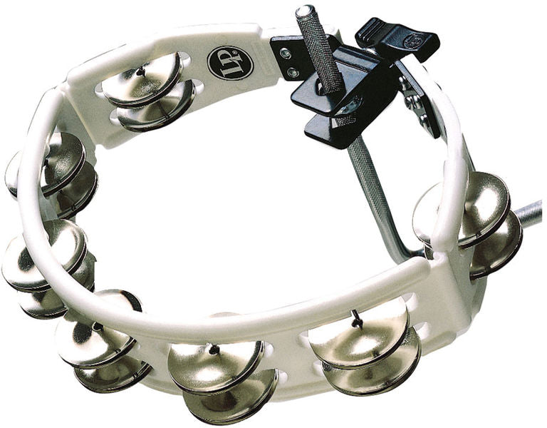 Latin Percussion - Cyclops Mountable Tambourine in Black with Steel Jingles