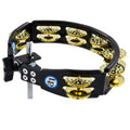 Latin Percussion - Cyclops Mountable Tambourine (Black w/ Dimpled Brass Jingles)