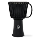 Latin Percussion - 10 Inch Rope Tuned Circle Djembe With Perfect-pitch Head, Black