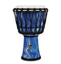 Latin Percussion - 10 Inch Rope Tuned Circle Djembe With Perfect-pitch Head, Blue Marble
