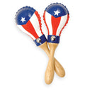 Latin Percussion - Mini Rawhide Maracas Puerto Rican Flag
