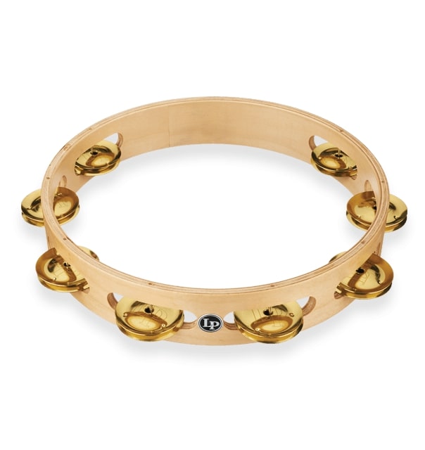 Latin Percussion - Pro 10" Single Row Tambourine - Brass
