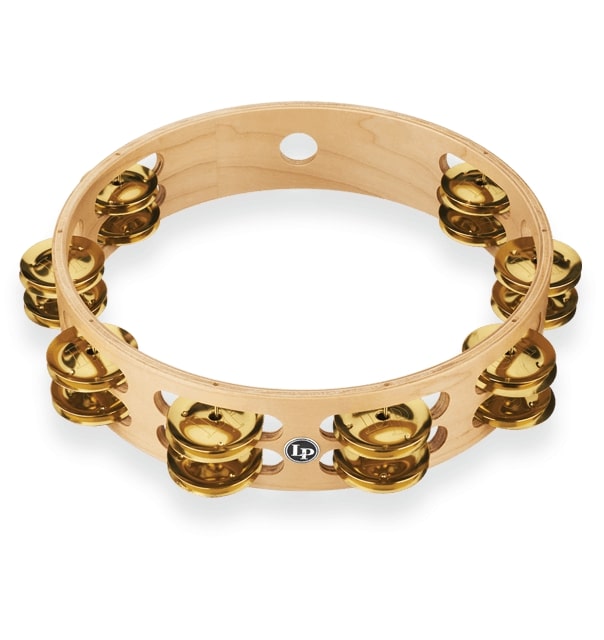 Latin Percussion - Pro 10" Double Row Tambourine - Brass