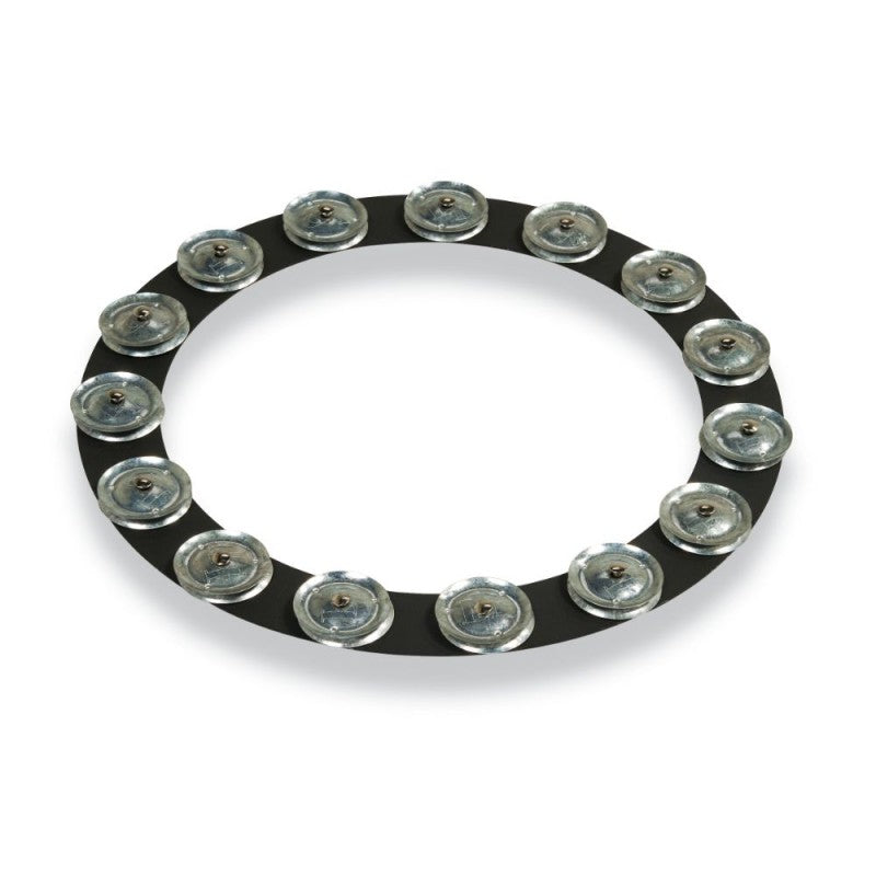 Latin Percussion - 14-inch Tambo-ring - Black Sand With Galvanized Steel Jingles