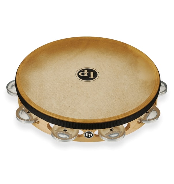 Latin Percussion - Pro 10" Single Row Headed Tambourine - Aluminum