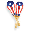 Latin Percussion - Salsa Rawhide Maracas Puerto Rican Flag