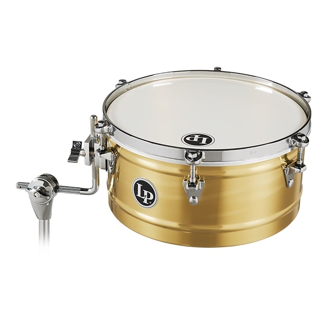 Latin Percussion - 13" Brass Timbale With Mount