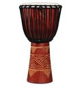 Latin Percussion - World Beat Wood Art Large Djembe, Red