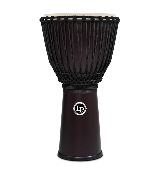 Latin Percussion - 12 1/2-inch Rope Tuned Siam Oak Djembe