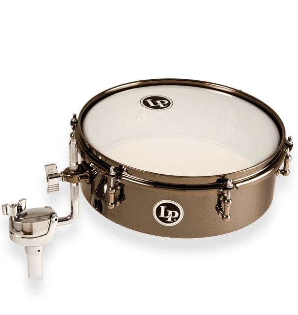 Latin Percussion - 4" X 12" Drum Set Black Nickel Timbale