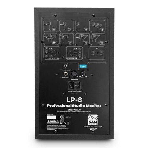 Kali Audio - 2-Way 8" Powered 100w Studio Monitor,  Black