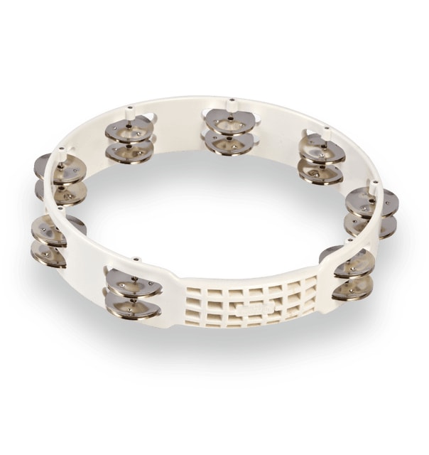 Latin Percussion - Aspire 10" Tambourine, White