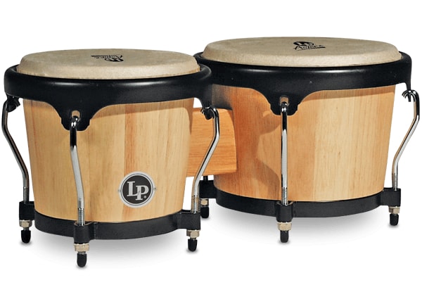 Latin Percussion - Aspire Series Wood Bongos, Natural