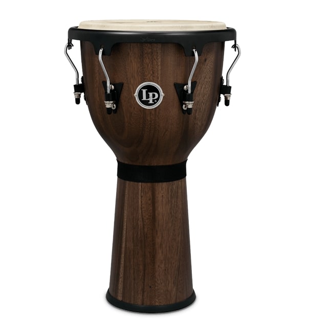 Latin Percussion - Aspire Accents 12.5" Wood Bowl-Shaped Djembe, Siam Walnut