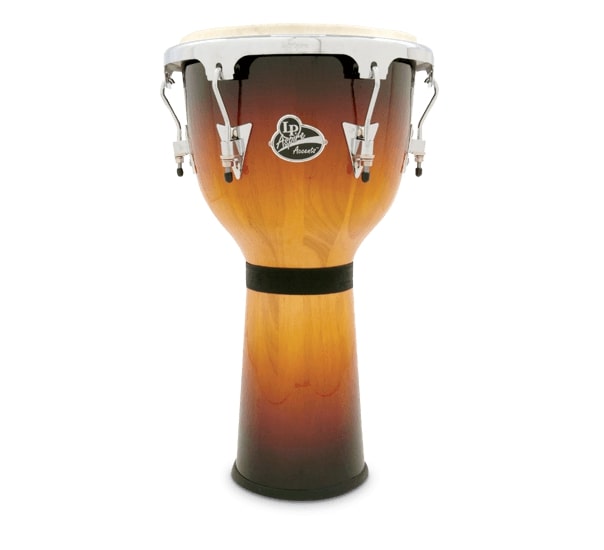 Latin Percussion - Aspire Accents 12.5" Wood Bowl-Shaped Djembe, Vintage Sunburst
