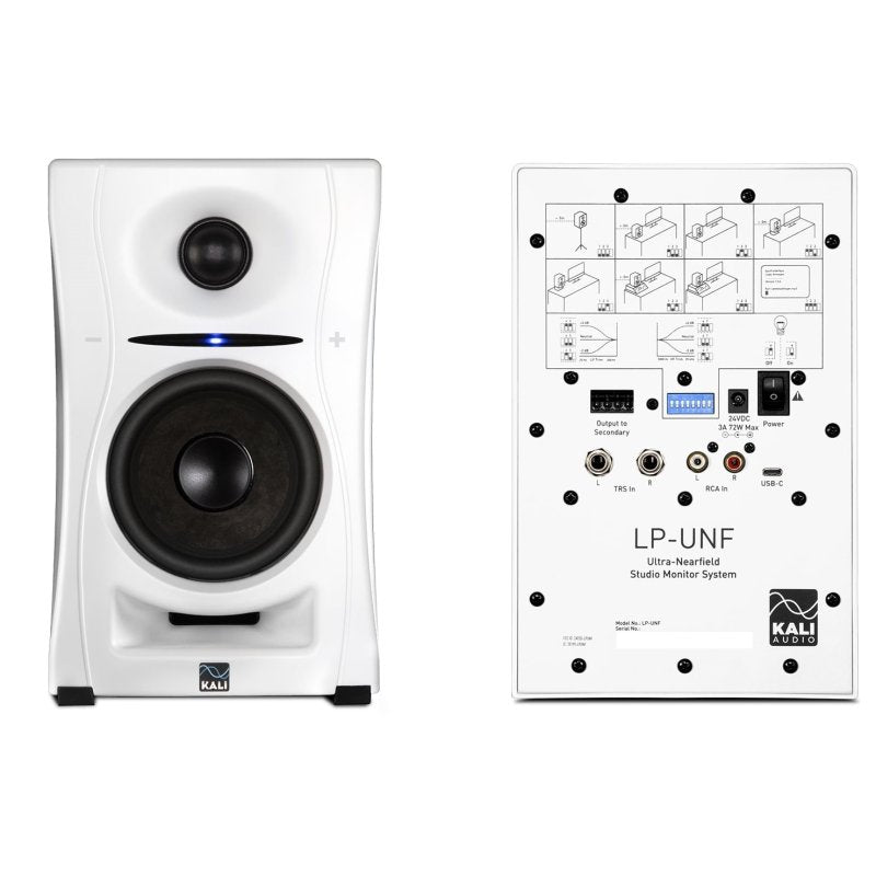 Kali Audio - 4.5" Ultra Nearfield Monitor System With Bluetooth, White (Pair)