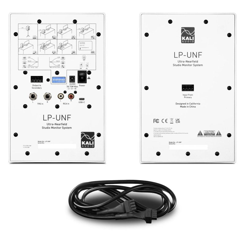 Kali Audio - 4.5" Ultra Nearfield Monitor System With Bluetooth, White (Pair)