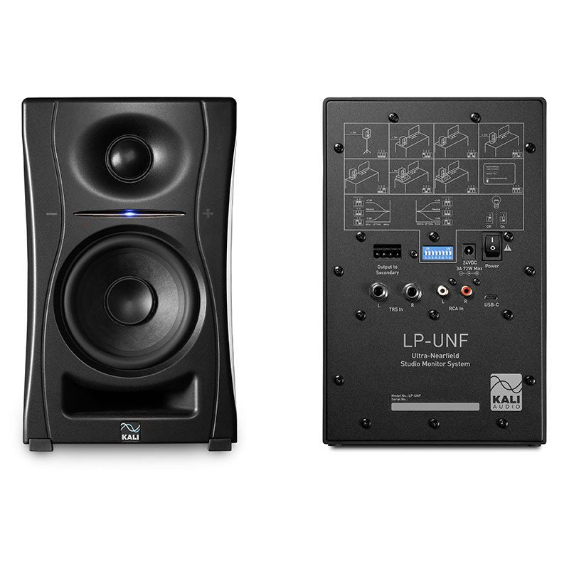 Kali Audio - 4.5" Ultra Nearfield Monitor System With Bluetooth, Black (Pair)