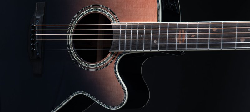 Takamine - 2024 Limited Edition Solar System Acoustic / Electric Guitar With Case, Gloss Penumbra Blue Fade