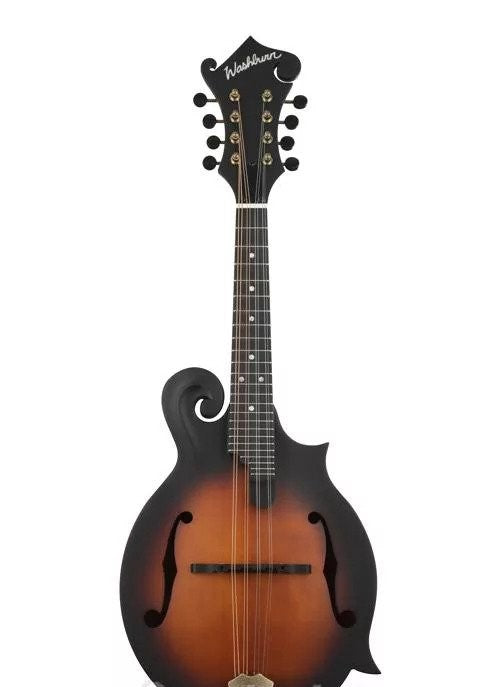 Washburn - Mandolin With Solid Spruce Top, Solid Mahogany Back And Sides, Ebony Fretboard, Vintage Natural