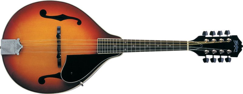Washburn - Mandolin with Spruce Top, Maple Back and Sides, Rosewood Fretboard, and Chrome Tuners - Sunburst