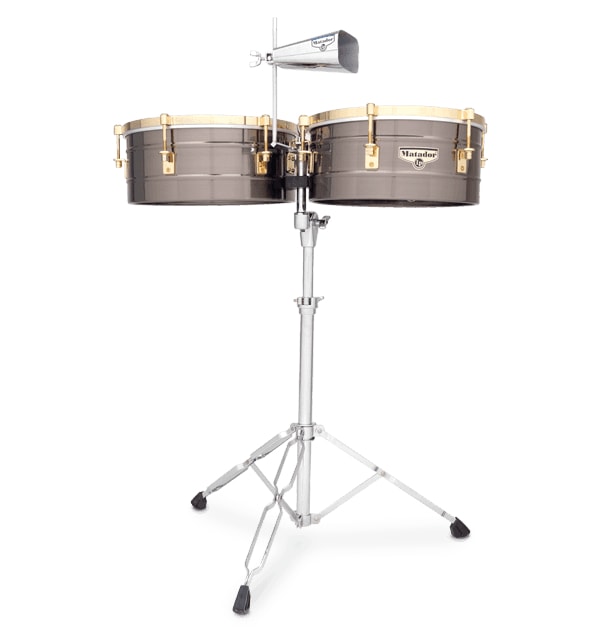 Latin Percussion - Matador 14" and 15" Brush Nickel Timbales