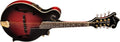 Washburn - Acoustic-electric Mandolin with Solid Spruce Top, Solid Maple Back and Sides - Transparent Wine Red