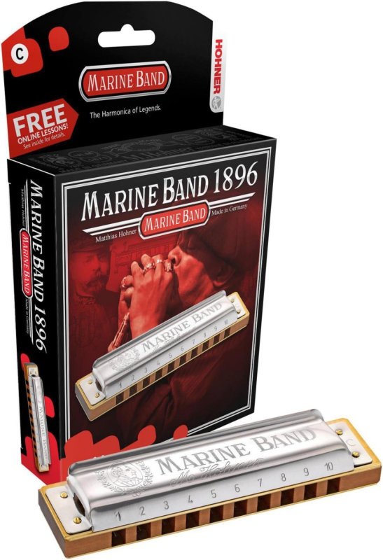 Hohner - Marine Band 1896 Classic Harmonica in Bb Key