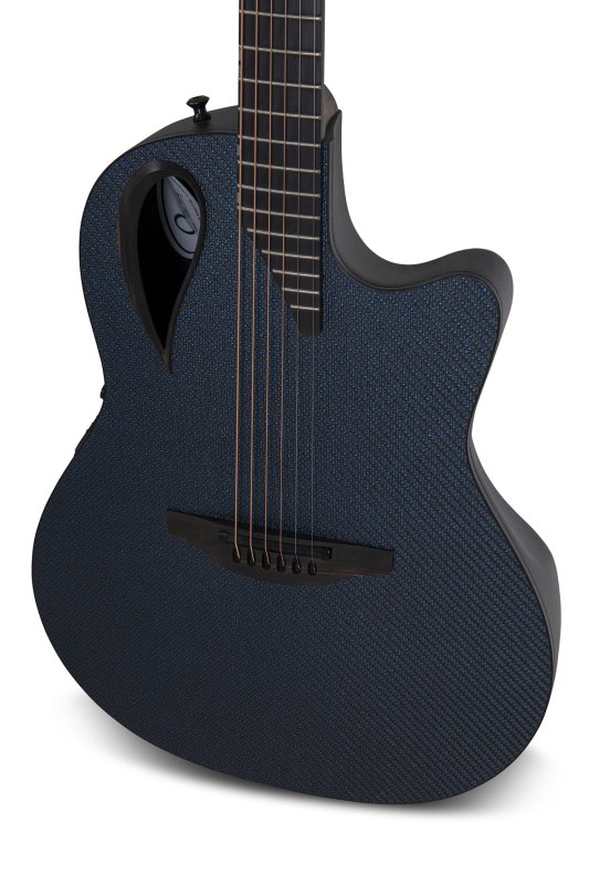 Ovation - Mid-Depth Contour Cutaway Acoustic/Electric Guitar With Case, NWT Blue Reflection